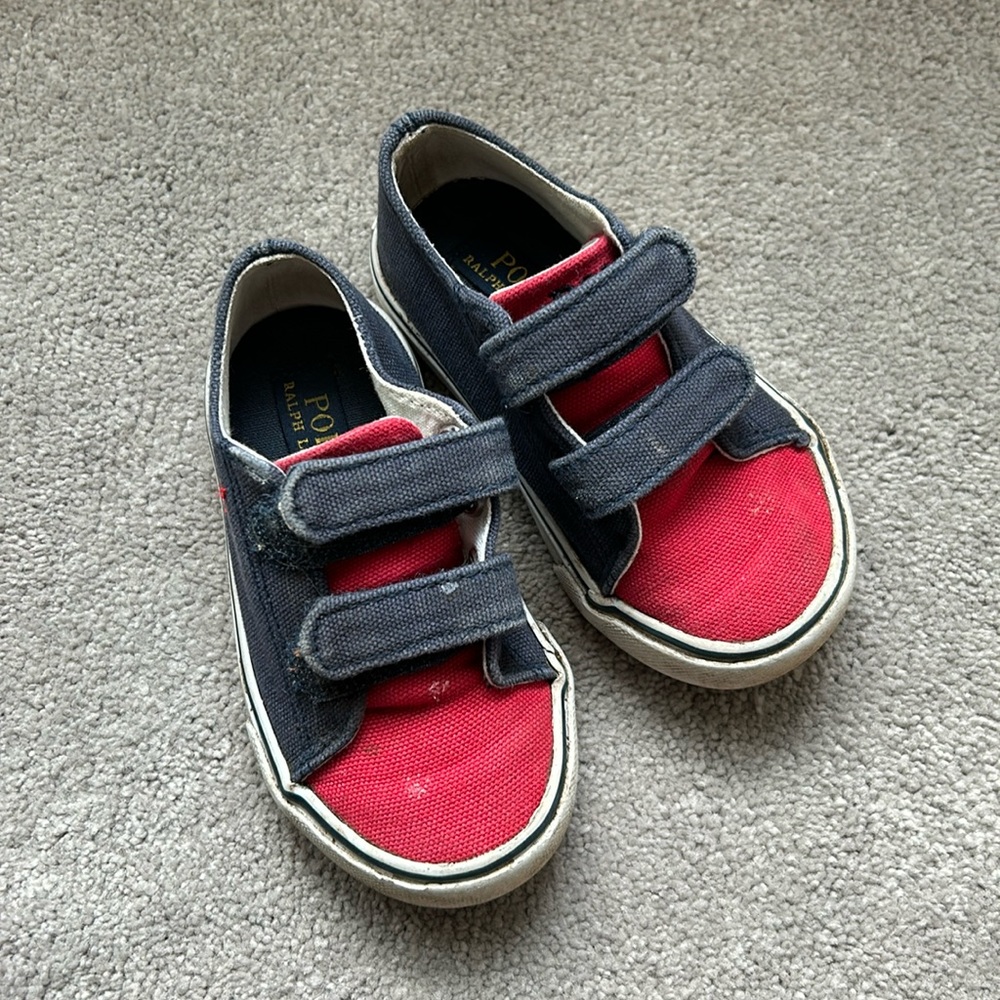 Polo Ralph Lauren toddler Velcro shoes, T7, very good pre-loved condition